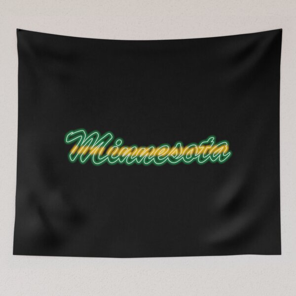 Item preview, Hockey Fan of Minnesota Retro Green and Yellow in Neon designed and sold by gkillerb.
