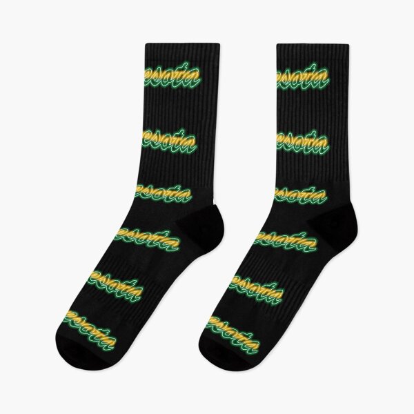 Item preview, Hockey Fan of Minnesota Retro Green and Yellow in Neon designed and sold by gkillerb.