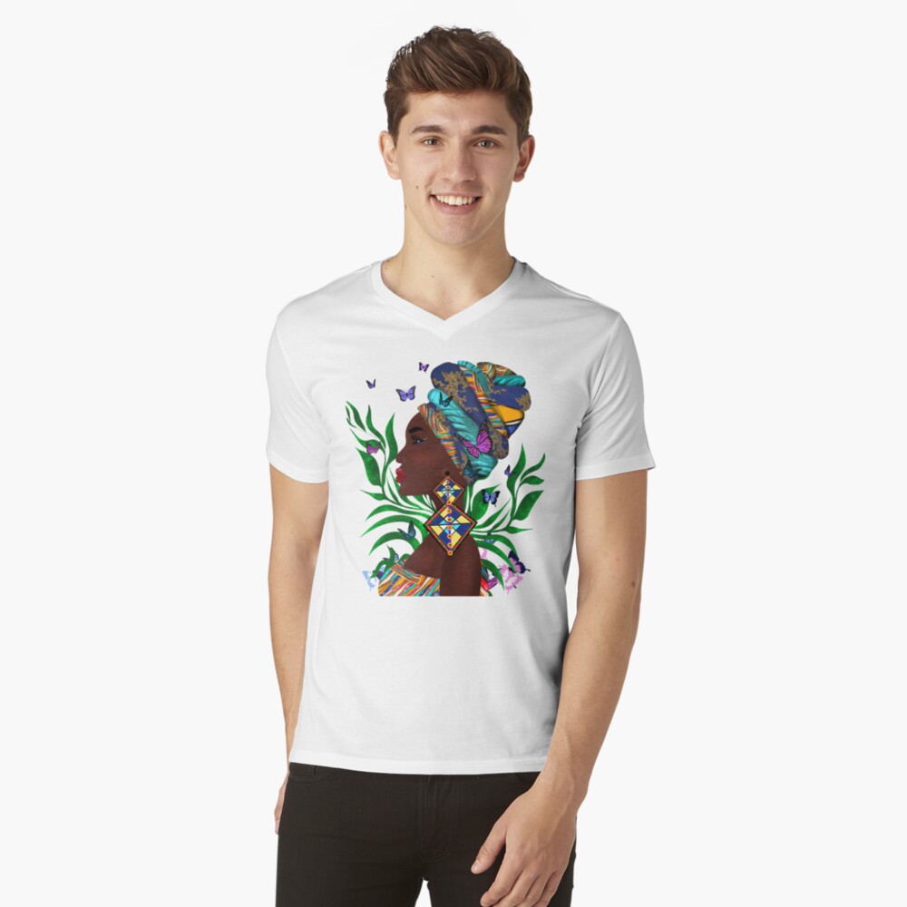 Aperçu de l'œuvre T-shirt col V créée et vendue par bambino12345678.