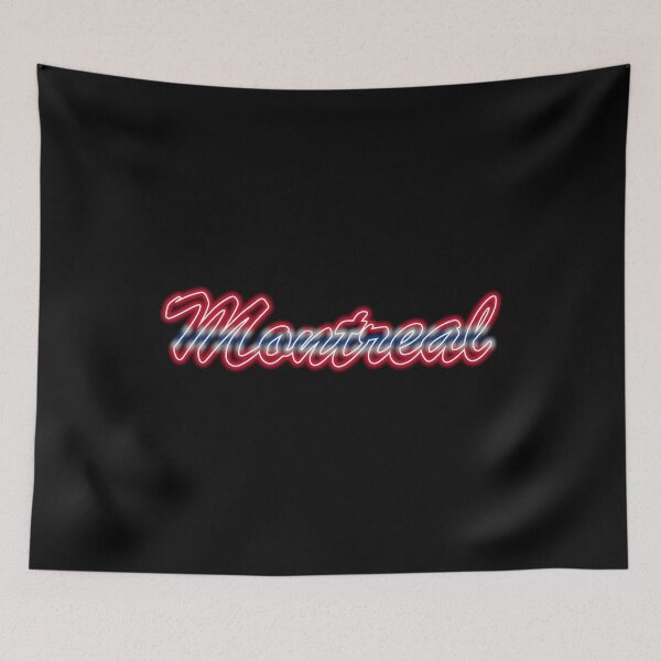 Item preview, Hockey Fan of Montreal Red Blue and White in Neon designed and sold by gkillerb.