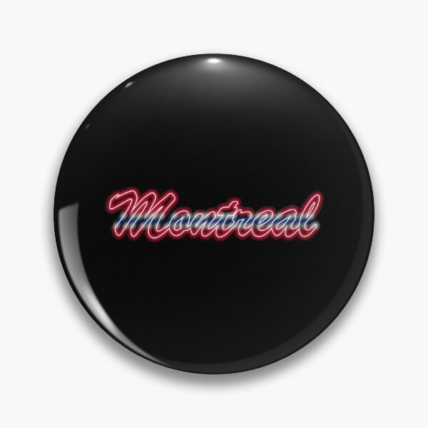 Item preview, Hockey Fan of Montreal Red Blue and White in Neon designed and sold by gkillerb.