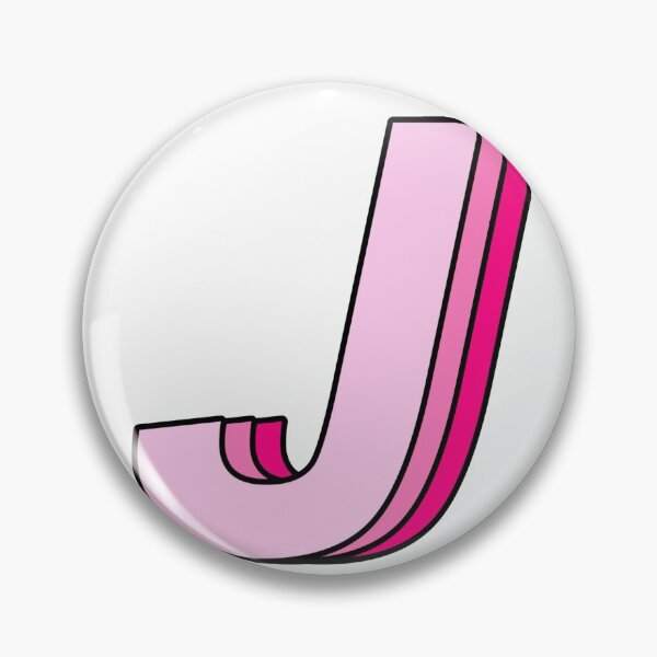 Item preview, pink J designed and sold by Amanda Kirkpatrick.