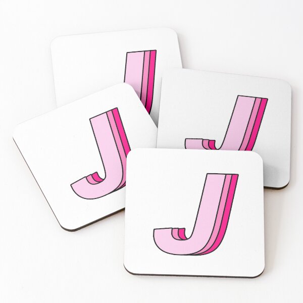 Item preview, pink J designed and sold by Amanda Kirkpatrick.