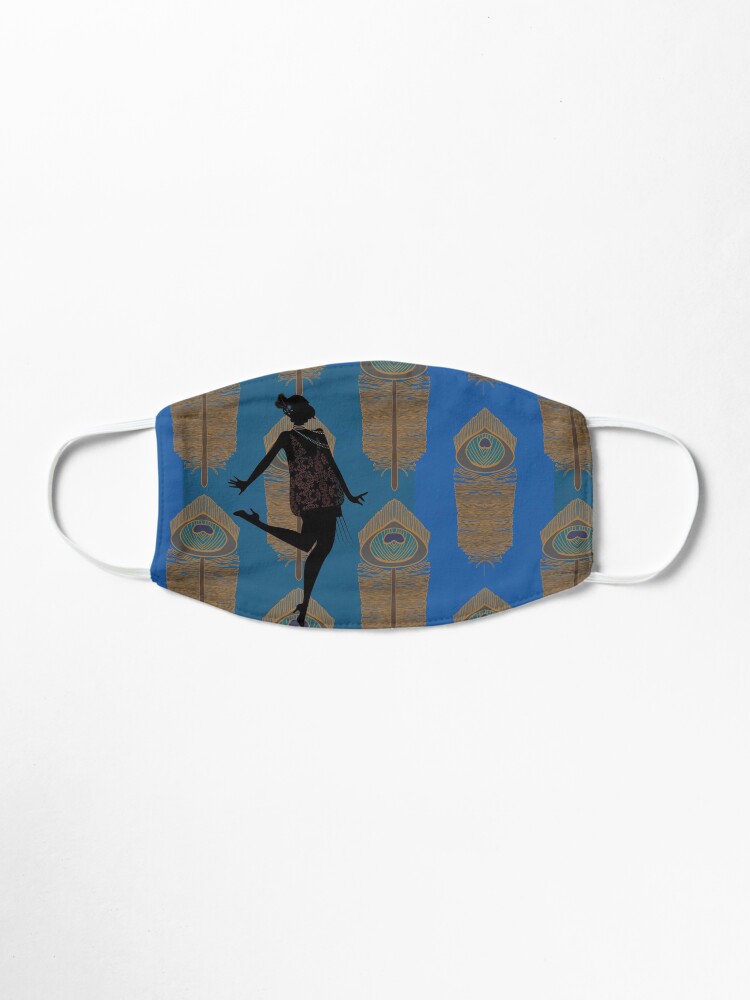 Alternate view of Peacock Flapper Mask