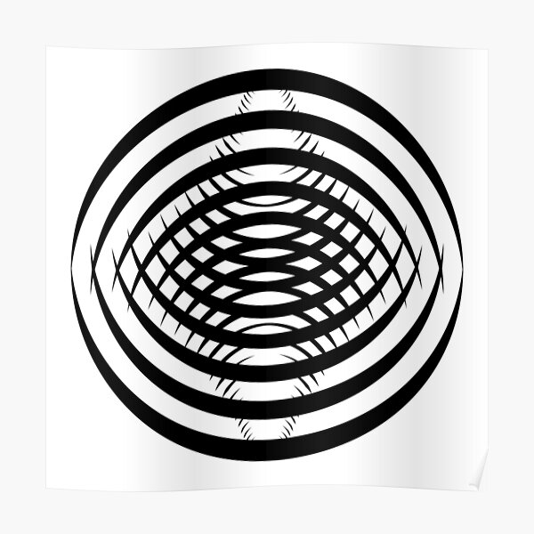 Concentric Shrinking Circles концентрические уменьшающиеся круги Poster