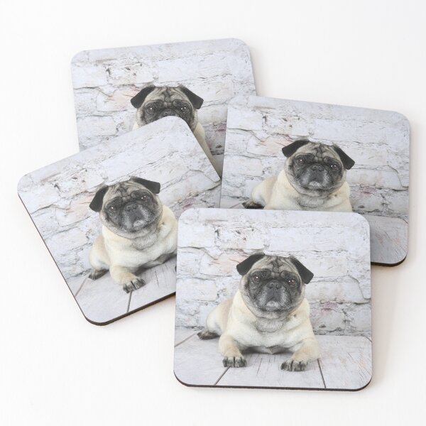 Item preview, Sweet Pug laying on the floor. designed and sold by mlorenz.