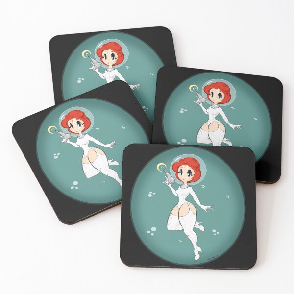 Item preview, Space Case Retro Raygun Girl Pinup designed and sold by conscript.