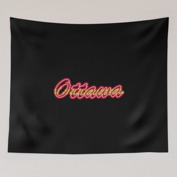 Item preview, Hockey Fan of Ottawa Red and Gold in Neon designed and sold by gkillerb.