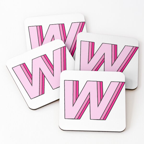 Item preview, pink W designed and sold by Amanda Kirkpatrick.
