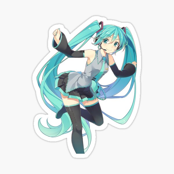 50PCS Kawaii Hatsune Miku Stickers Non-repeating Waterproof Stickers Ins  Anime Figure Cute Miku Vocaloid Children's Toys Gifts