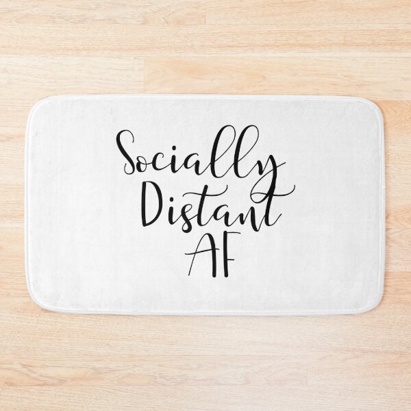 Item preview, Socially Distant AF - Typography quote designed and sold by KarolinaPaz.
