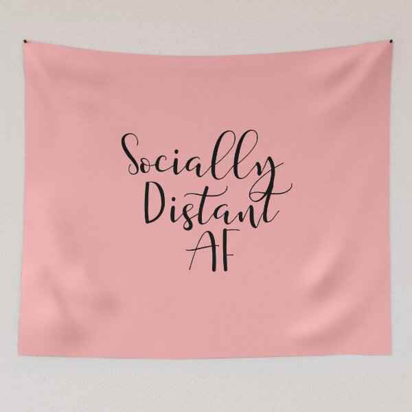 Item preview, Socially Distant AF - Typography quote designed and sold by KarolinaPaz.