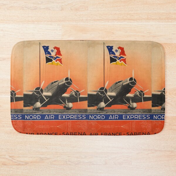 Item preview, Nord Air Express vintage travel poster designed and sold by stickart-marek.