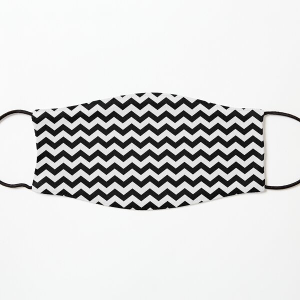 Black And White ZIG-ZAG Kids Mask