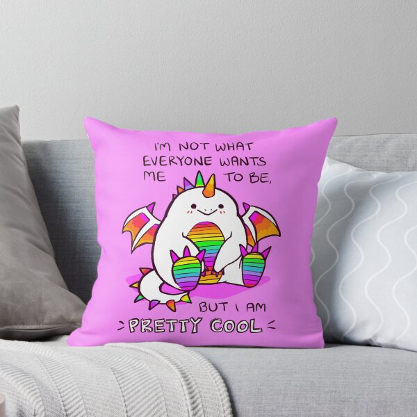 Item preview, "I AM PRETTY COOL" Rainbow Potato Dragon designed and sold by thelatestkate.