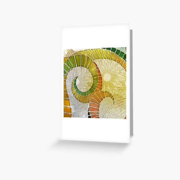 Golden Folden Detail Greeting Card