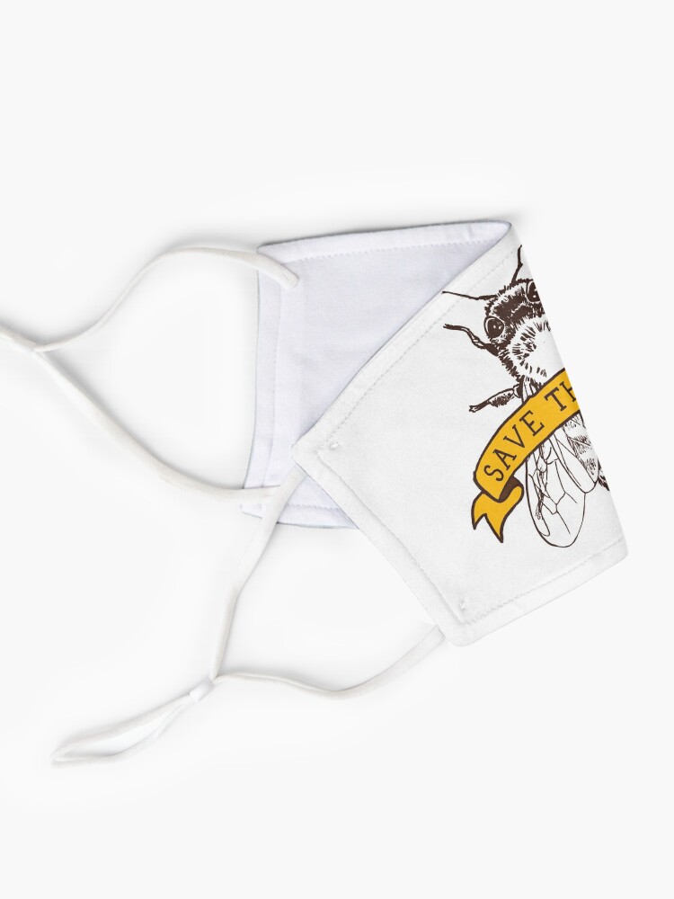 Alternate view of Save The Bees! Mask