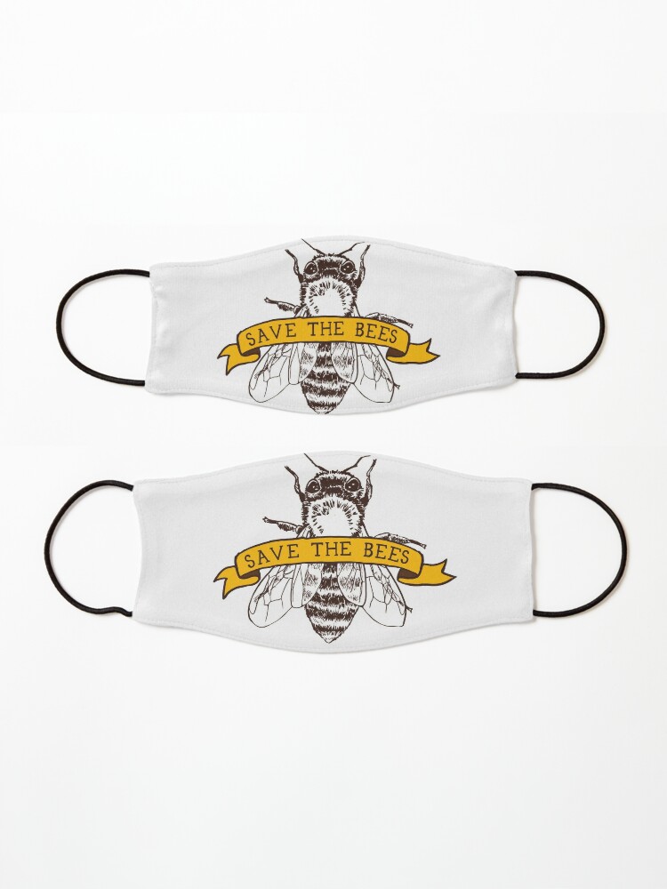 Alternate view of Save The Bees! Mask