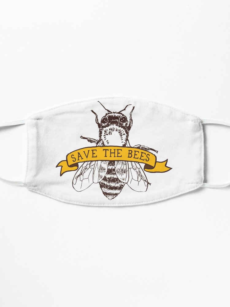 Alternate view of Save The Bees! Mask