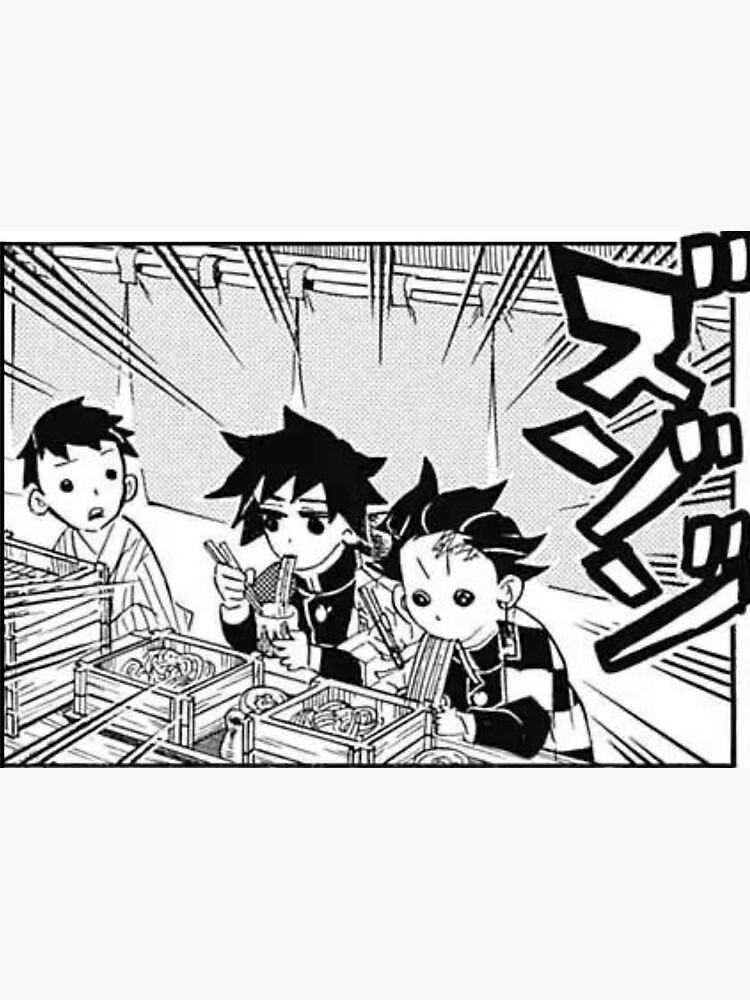 demon slayer tanjiro eating