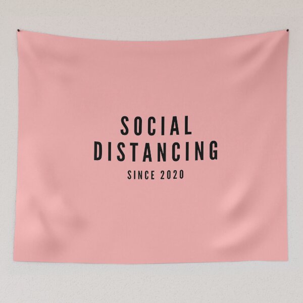 Item preview, Social Distancing Since 2020 - Typography quote designed and sold by KarolinaPaz.