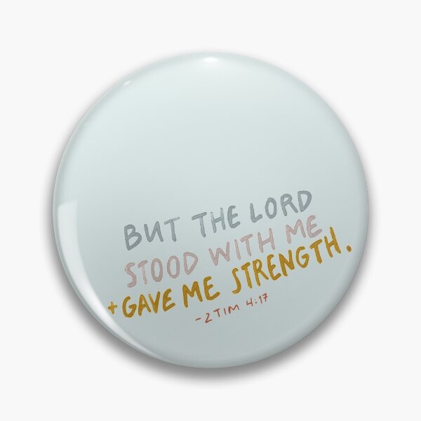 Item preview, 2 Timothy 4:17 | Bible Verse | Christian Inspirational Faith | Illustration Calligraphy designed and sold by seaniemendoza.