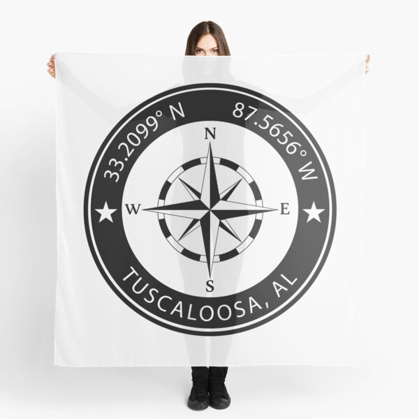 Item preview, Tuscaloosa, Alabama Geographical Coordinates designed and sold by TeeOhGraphics.