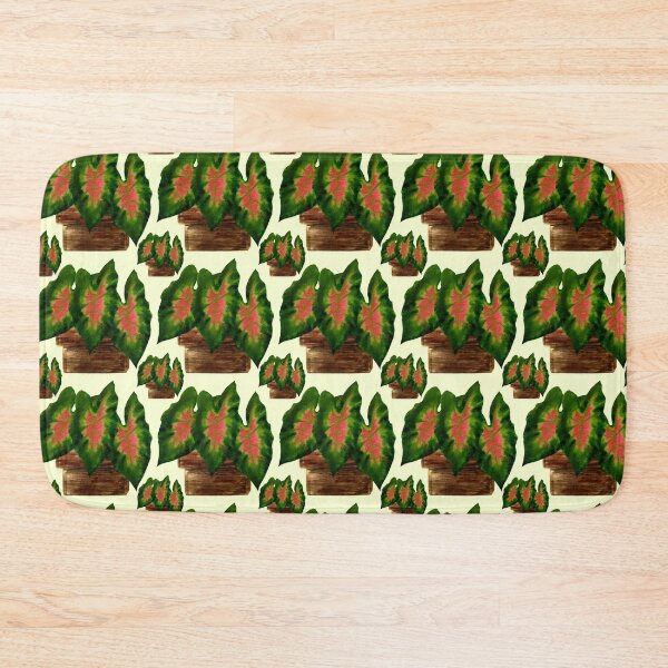 Item preview, Potted Big Green Pink Leaves designed and sold by yvonnezstudios.