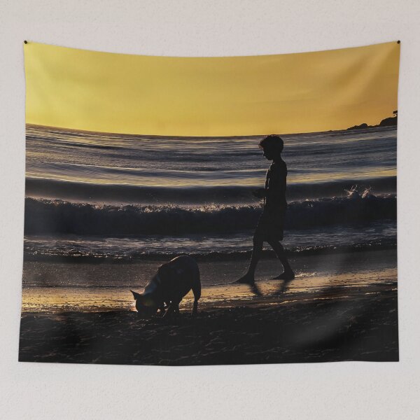 Item preview, Beach Walk at Sunset designed and sold by heatherfriedman.
