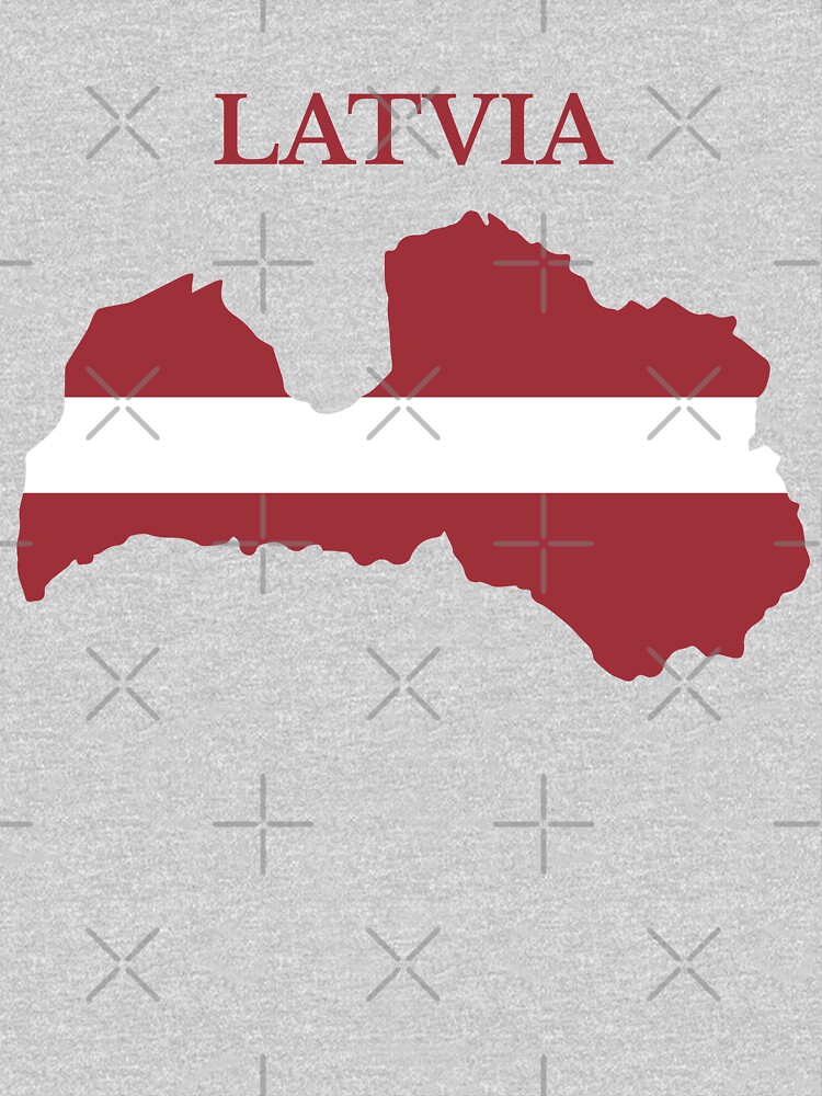 Latvia Flag Map Baby One Piece By Marosharaf Redbubble