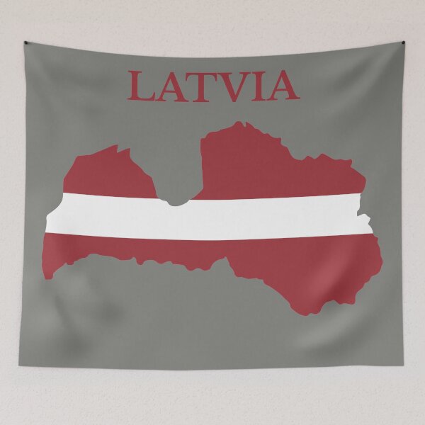 Item preview, Latvia flag map designed and sold by marosharaf.