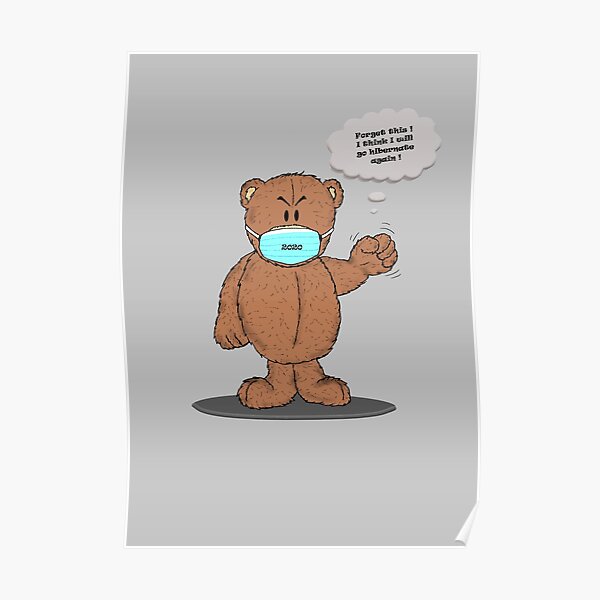 oso de peluche enojado