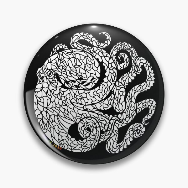Item preview, Circular White Pride Octopus  designed and sold by QuietChiaro.