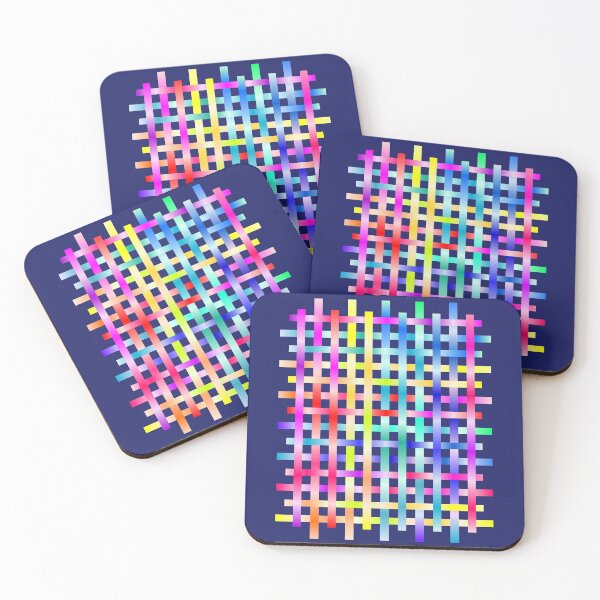 Item preview, Strips Rainbow with Navy designed and sold by Shapes-Mania.