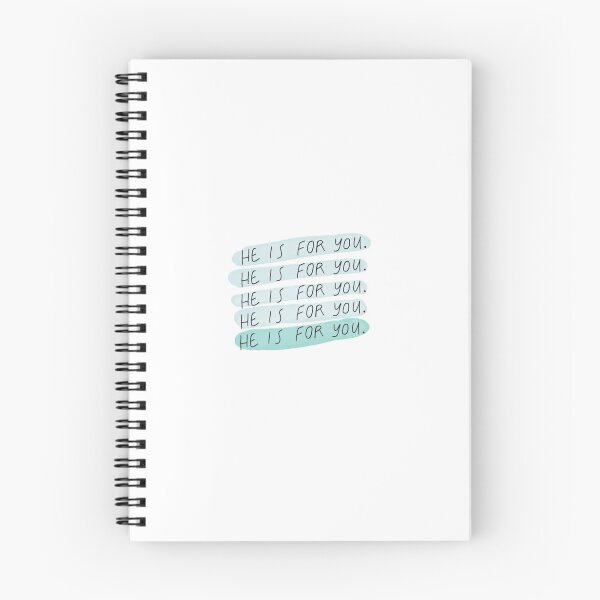 Item preview, He is For You | Christian Inspirational Faith | Illustration Calligraphy designed and sold by seaniemendoza.