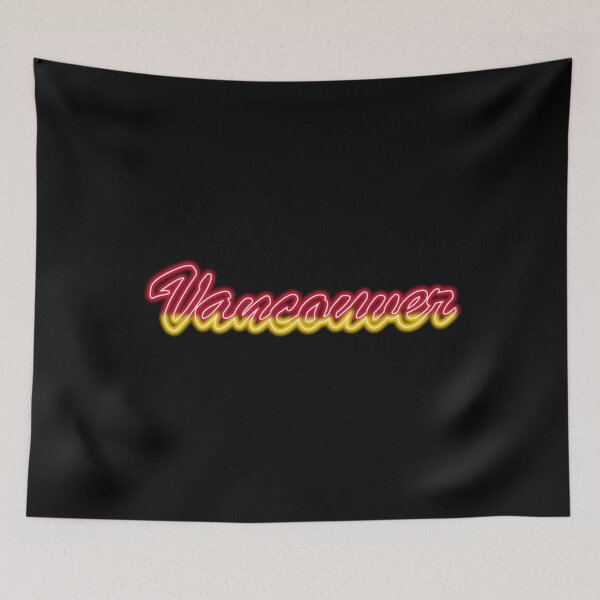 Item preview, Hockey Fan of Vancouver Retro Red and Yellow in Neon designed and sold by gkillerb.