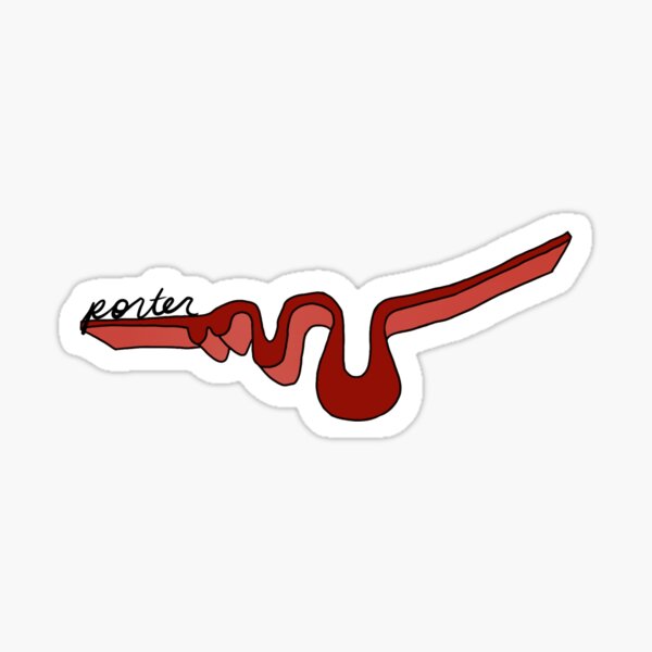 Porter College Squiggle Sticker