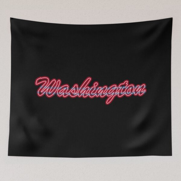 Item preview, Hockey Fan of Washington Red and Blue in Neon designed and sold by gkillerb.