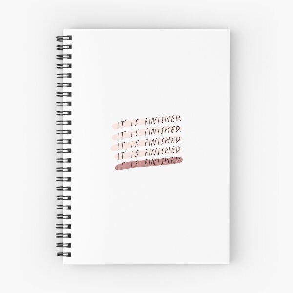 Item preview, It is Finished | Christian Inspirational Faith | Illustration Calligraphy designed and sold by seaniemendoza.