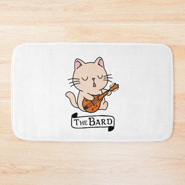 Item preview, The Bard | DnD Gamer Cat designed and sold by Cute N' Nerdy Shop.