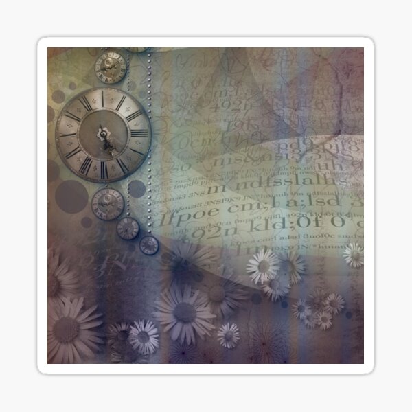 abstraction of time - detail Sticker