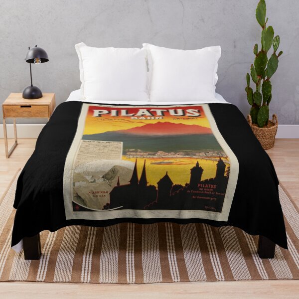 Item preview, Pilatus Bahn vintage travel poster designed and sold by stickart-marek.