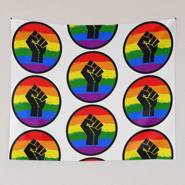 Item preview, Rainbow BLM Fist designed and sold by Erin Vargo.