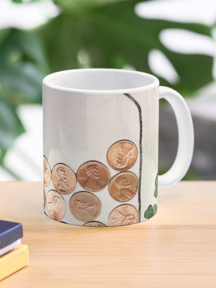 Thumbnail 1 of 6, Coffee Mug, Lucky Pennies designed and sold by jenndalyn.