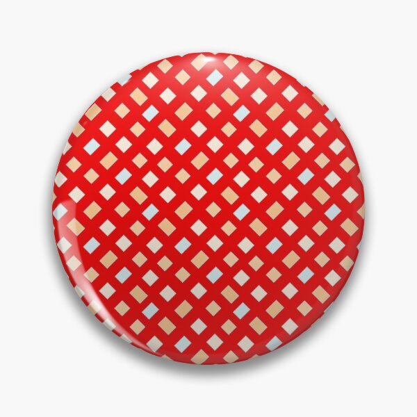 Item preview, Little Squares fashion print, digital geometric diagonal on red  designed and sold by Susan Marie Williams.