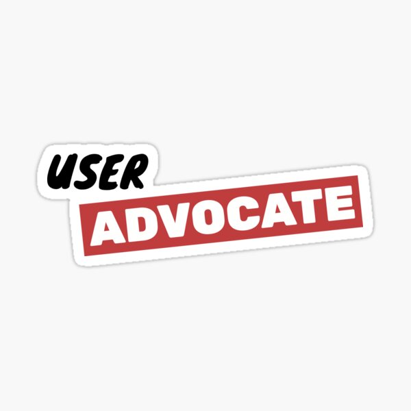 UX Design User Advocate Sticker