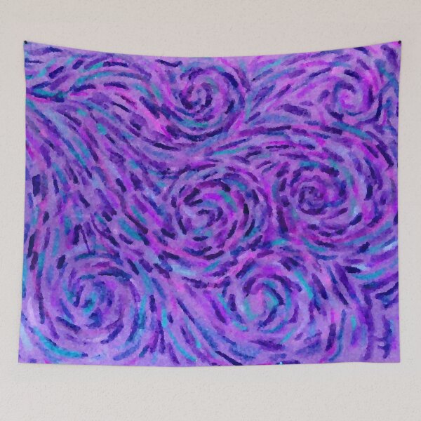 Item preview, Crayon Swirl Purple designed and sold by Kiluvi.