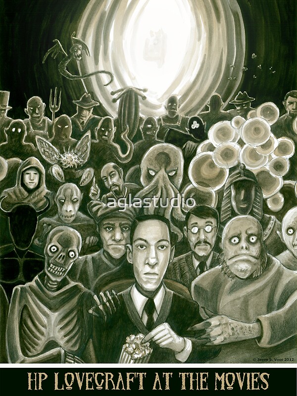 Hp Lovecraft At The Movies By Aglastudio Redbubble