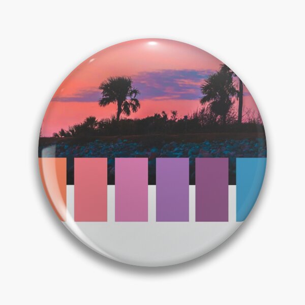 Item preview, Beach Color Palette Palm Tree Sunset  designed and sold by Alli ML.