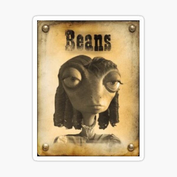 "Beans from Movie Rango" Sticker by RyanCaitlyn02 Redbubble